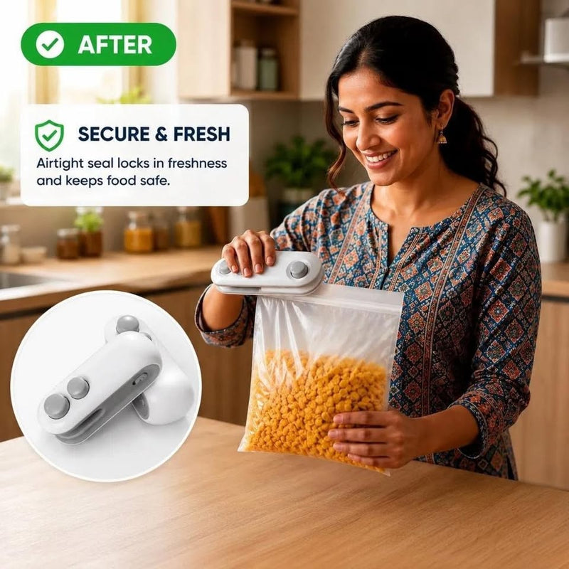 After using food sealing machine